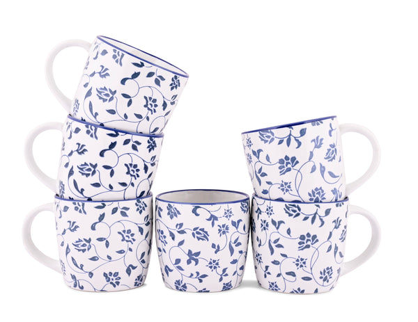 NOEY BLUE - 6 PC. MUG SET