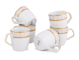 Rainbow Gold COFFEE MUGS SET OF 6