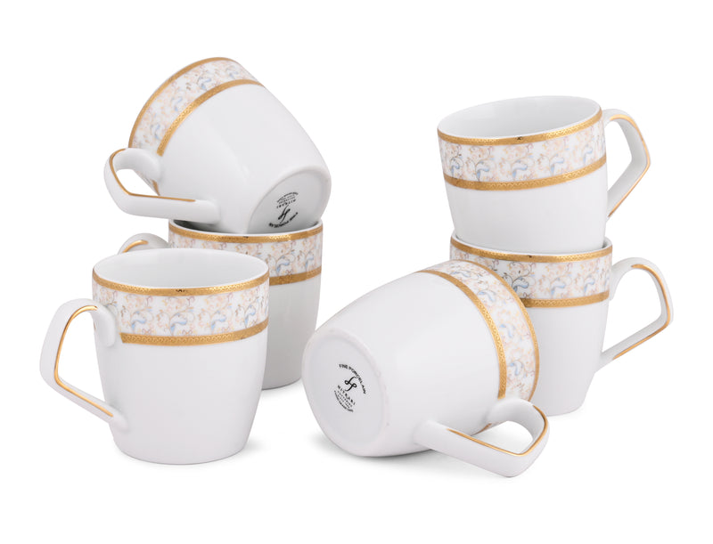 RAINBOW GOLD Coffee Mug 6 PC.