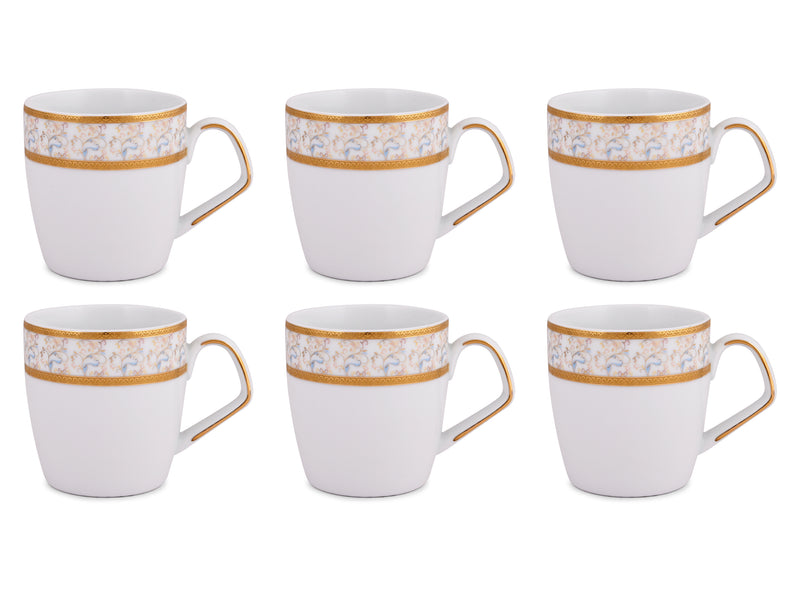 RAINBOW GOLD Coffee Mug 6 PC.