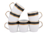 BLACK VELVET COFFEE MUGS SET OF 6 (SL-07)