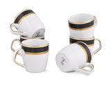 BLACK VELVET COFFEE MUGS SET OF 6 (SL-07)