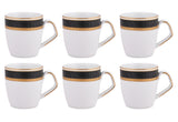 Black Velvet coffee mug set of 6 pc