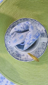 Hitkari Porcelain Persian Blue Tea Set 17 Pc.