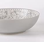 MILA LIGHT GREY SERVING BOWL 2 PC