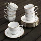 HPC12-2MM GL (16226) - 12 PC. CUP AND SAUCER SET