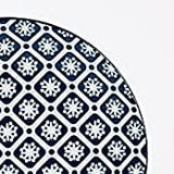 CINNAFLOWER Indigo Rice Plate Set of 1 Pc