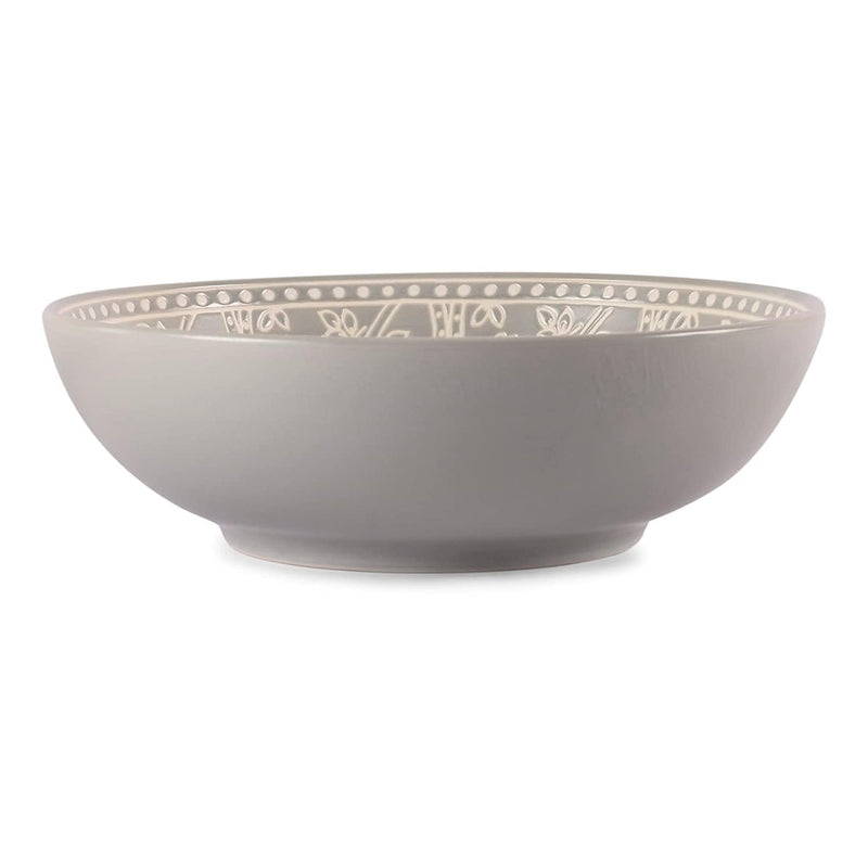 MILA LIGHT GREY SERVING BOWL 2 PC