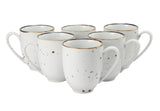 White sparkle Coffee Mugs Set of 2