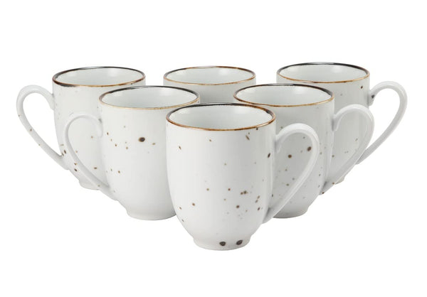 White sparkle Coffee Mugs Set of 2