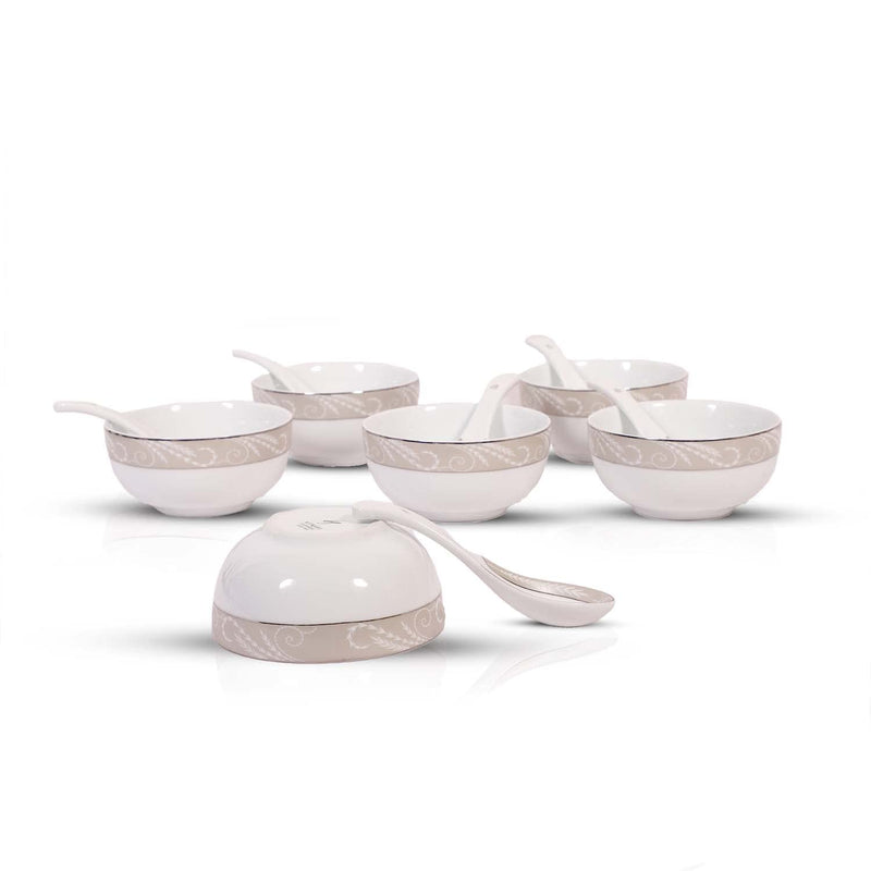 16201 B Soup Bowl 6PC. & Soup Spoon 6 PC