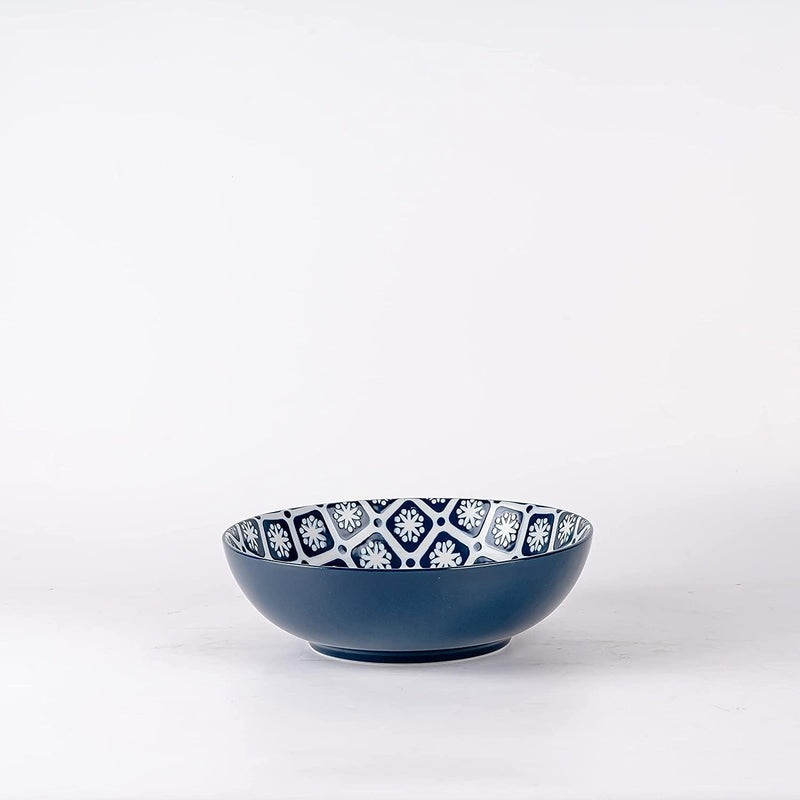Cinnaflower Indigo Serving Bowl 2 PC