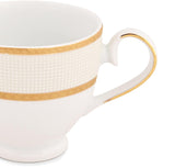 Golden Sand Cups & Saucer Set for 6 pc