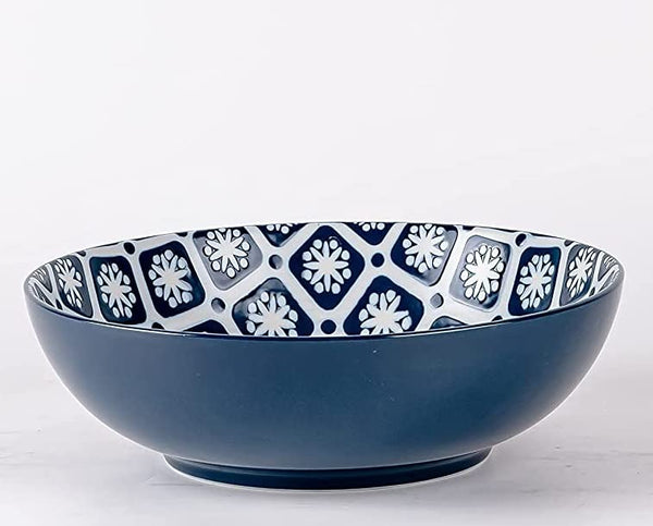 Cinnaflower Indigo Serving Bowl 2 PC