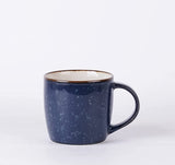Rustic Navy Grey Coffee Mug Set of 6 Pc