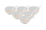 16224C Soup Bowl 6PC. & Soup Spoon 6 PC