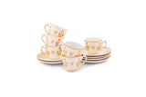 JANNAT - 12 PC. COFFEE CUP & SAUCER
