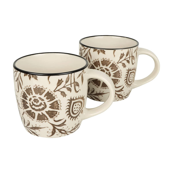 Sulur Grey Coffee Mug Set of 2 pcs