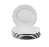 Side Plate Plain White 25Cm Set of 6Pcs