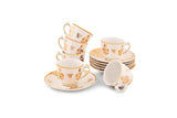 JANNAT - 12 PC. COFFEE CUP & SAUCER