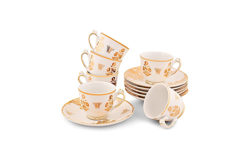 JANNAT - 12 PC. COFFEE CUP & SAUCER