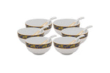 Summer Gold Soup Bowl 6PC. & Soup Spoon 6 PC