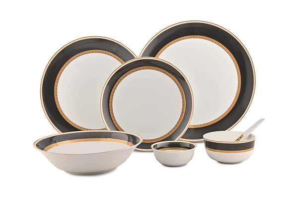 BLACK VELVET DINNER SET 33 PC