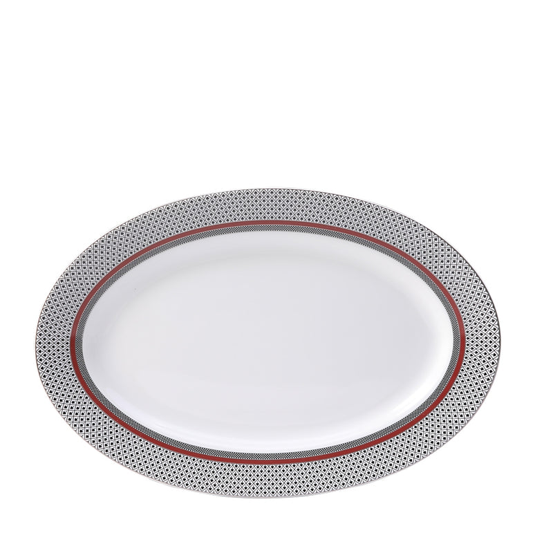 BURGUNDY DINNER SET 33 PCS