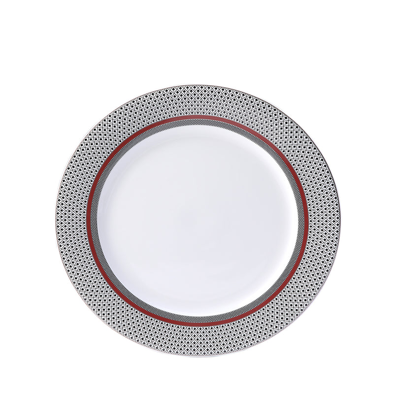 BURGUNDY DINNER SET 33 PCS