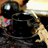 BLACK SEA - 12 PC. CUP AND SAUCER SET