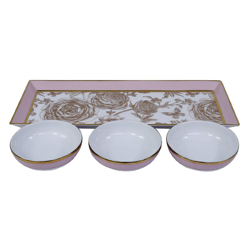 TRAY WITH 3 NUT BOWLS
