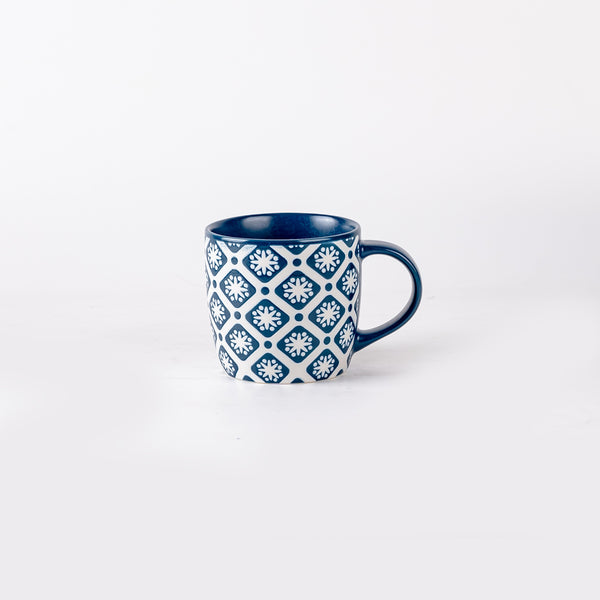 CINNAFLOWER INDIGO - 6 PC. MUG SET