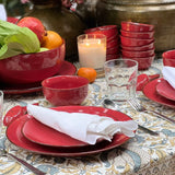 CRIMSON ROSE - 18 PC. DINNER SET