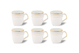 Blue Elegance Coffee Mug Set of 6pc.