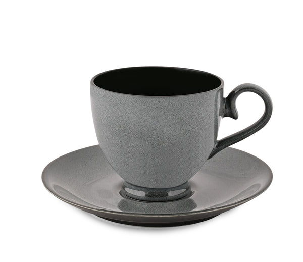 GREY NIGHT - 12 PC. CUP AND SAUCER SET