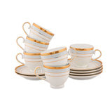 Blue Elegance Cups & Saucer Set of 12 pcs