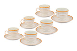 Blue Elegance Cups & Saucer Set of 12 pcs