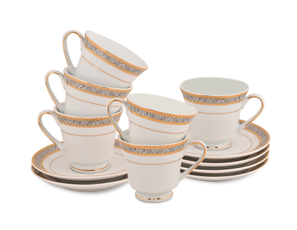 D253 CUP & SAUCER SET OF 12PCS