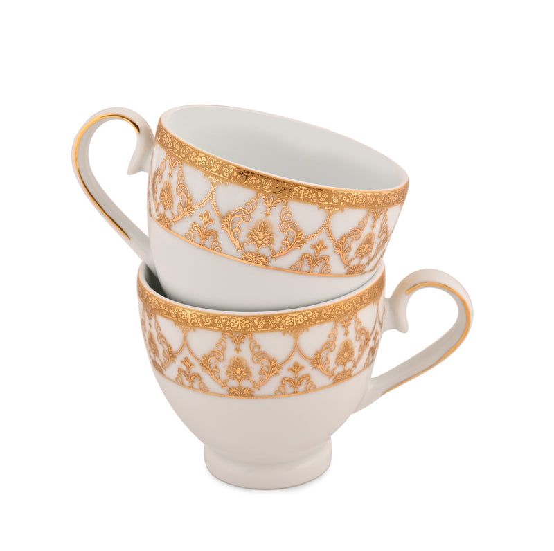 Golden Glory Cups & Saucer 12 pcs