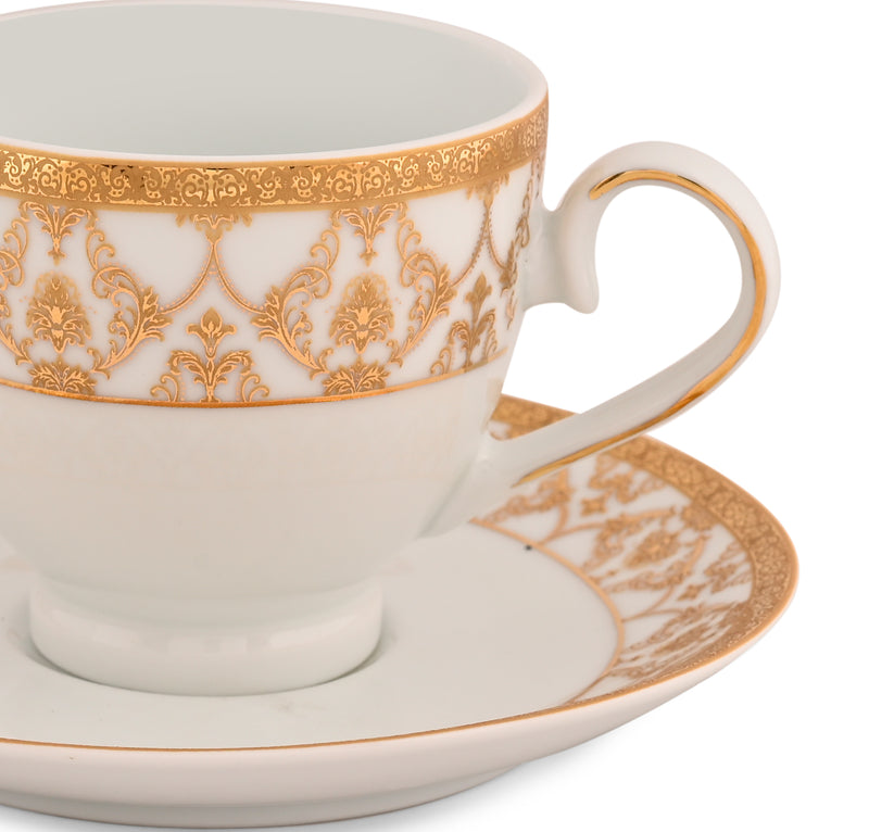 Golden Glory Cups & Saucer 12 pcs