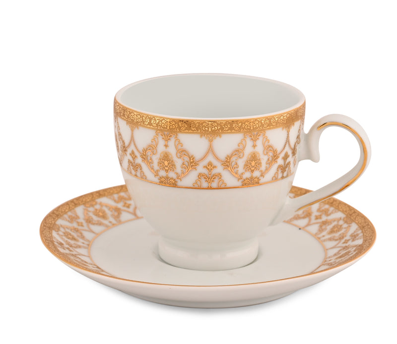 Golden Glory Cups & Saucer 12 pcs