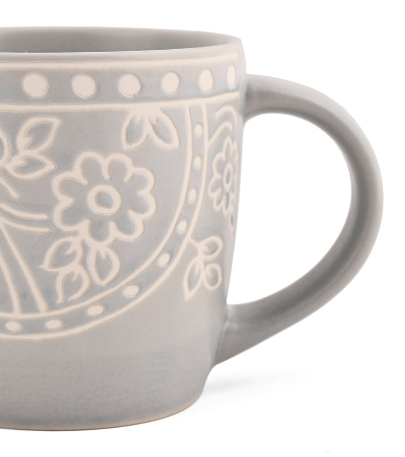 MILA LIGHT GREY - 6 PC. MUG SET