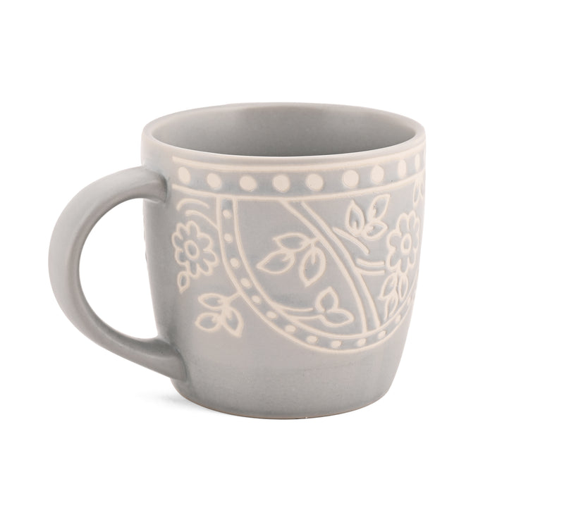 MILA LIGHT GREY - 6 PC. MUG SET