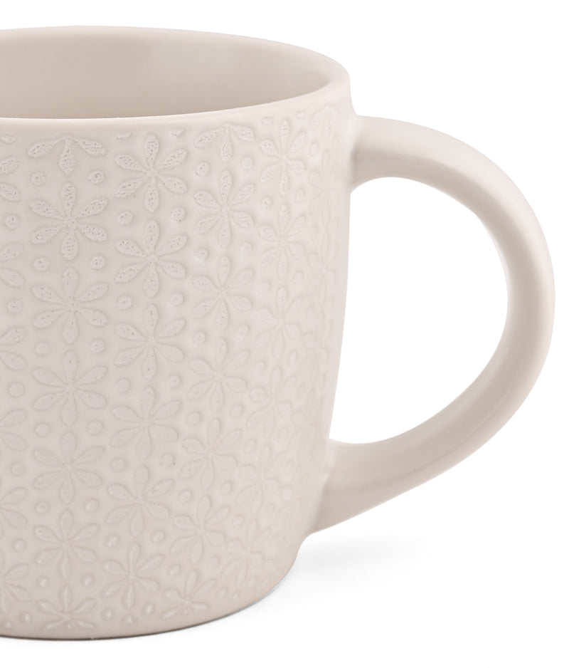 BLOOMA WHITE - 6 PC. MUG SET
