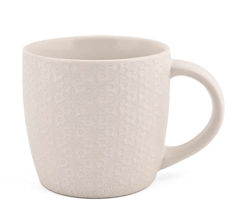 BLOOMA WHITE - 6 PC. MUG SET