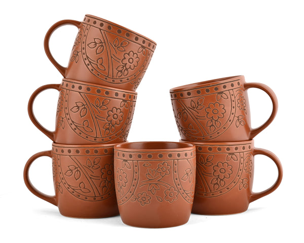 MILA TERACOTA - 6 PC. MUG SET