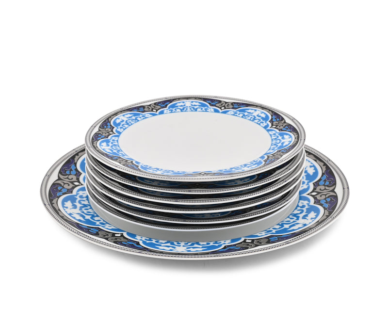 MARRAKECH -1 FULL PLATE, 6 QTR PLATE- 7 PC. SNACKS SET