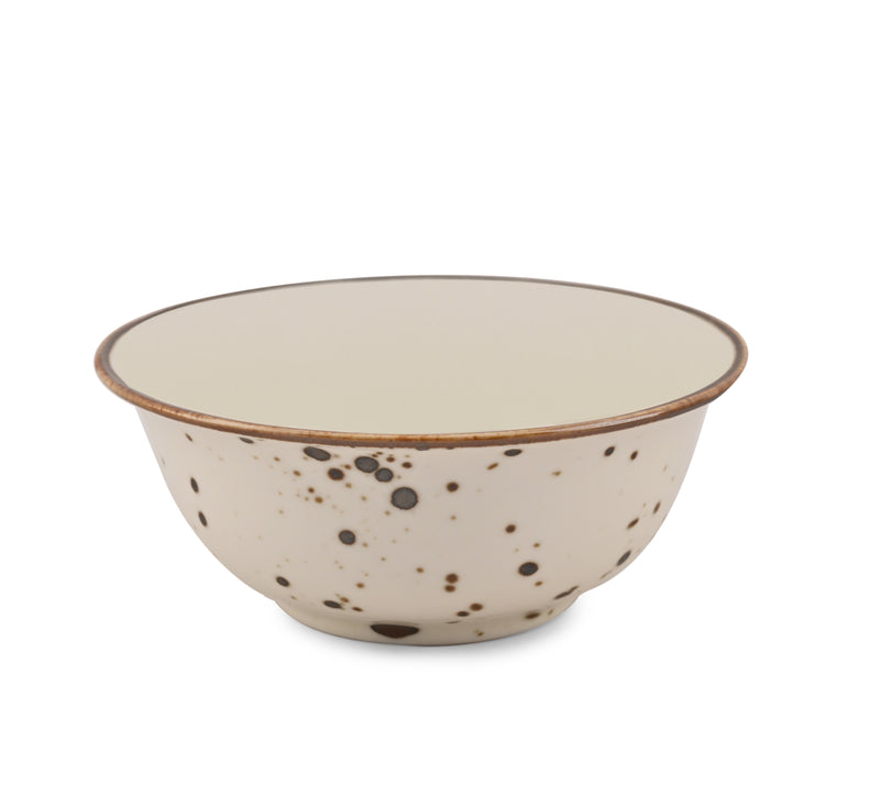 Hitkari Porcelain White Sparkle Veg Bowl Set-6 Pcs