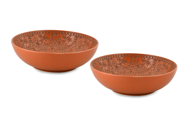 MILA TERACOTA SERVING BOWL SET OF 2PC