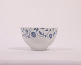 Hitkari Porcelain NOEY Blue 1 Platter with 6 Veg Bowl Set-7 Pcs |for Home & Kitchen |Material Porcelain |Snacks Set Platter with Veg Bowl Set|,Veg Bowl -180ml ,Platter -12.20"(Grey)…